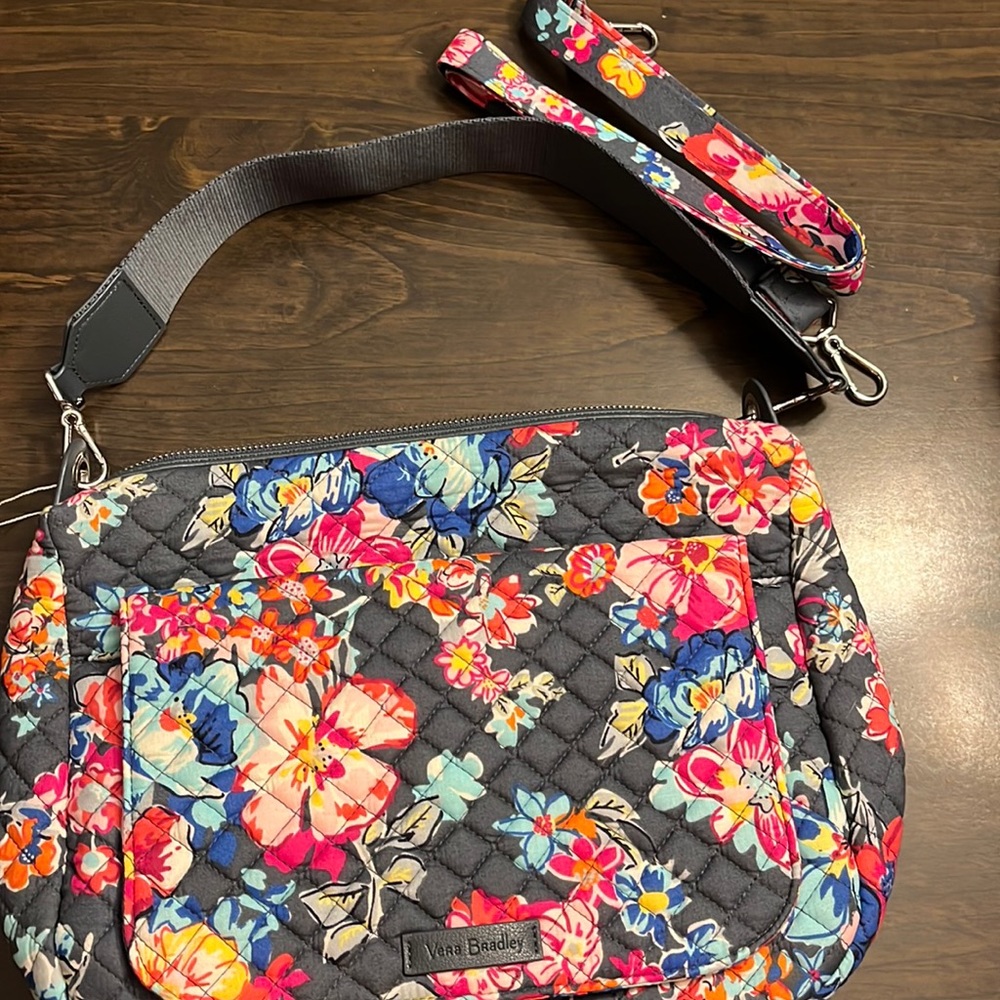 NWOT Vera Bradley Pretty Posies Crossbody Convertible Bag